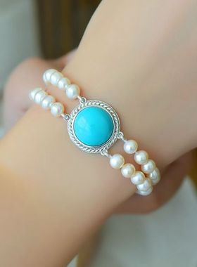 男女款S925纯银DIY镶嵌手链配件