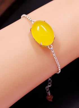 S925纯银手链空托简约