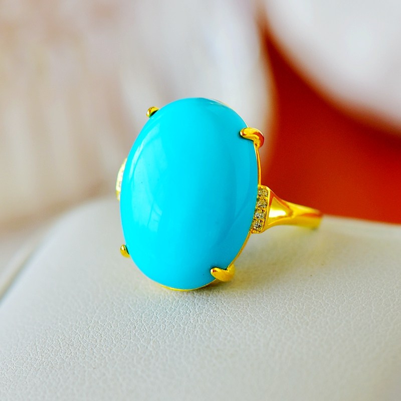 diy四爪蜜蜡琥珀玉石戒指空托