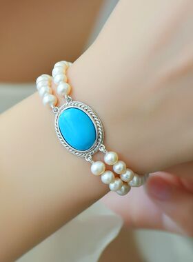 男女S925纯银DIY镶嵌手链配件