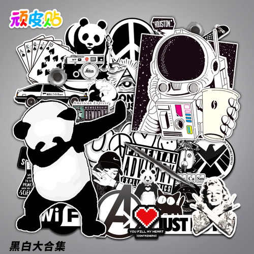 简约个性防水行李箱贴纸