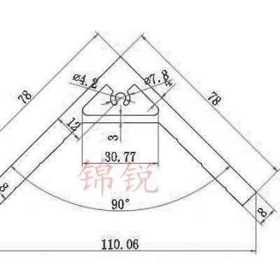 厂促7878挤压3535工业铝型材角铝9B0度5050直角l型等边加强角件品