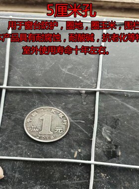镀锌铁丝网格网5厘米网孔钢丝网果园养鸡围栏网养殖户外防护网栏