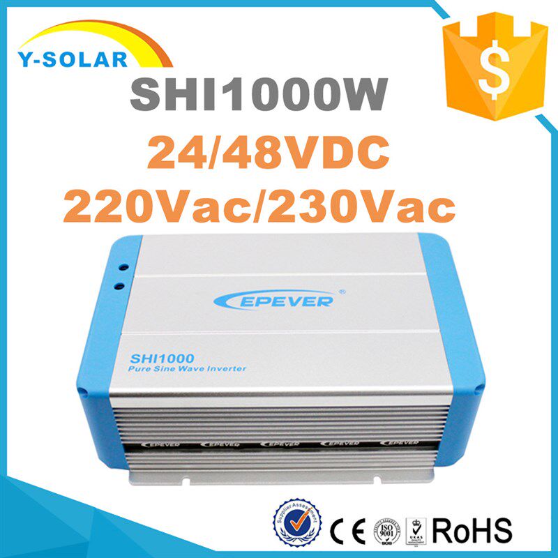 SHI1000W 24/48Vdc to 220/230Vac 高频正弦波离网太阳能逆变器