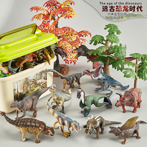 儿童仿真软胶模型精工彩绘霸王龙