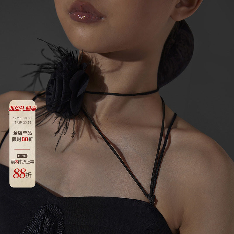 小小ZYM【立体花朵】绑带花朵配饰拉丁舞服女童配件多种穿戴LTHD