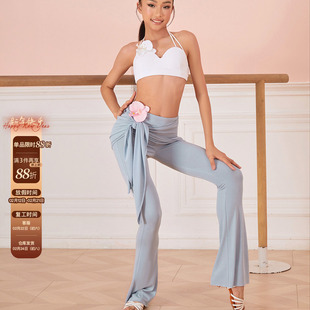 小小ZYM【Safety island】裤子假两件拉丁舞练功服女童微喇24069