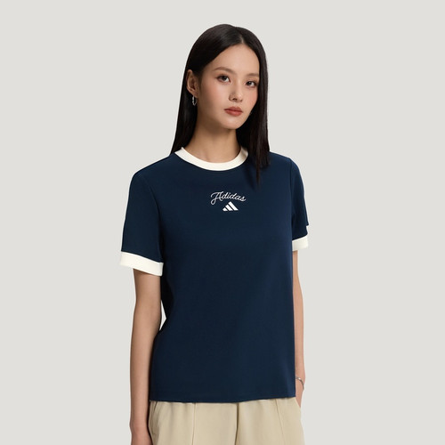 adidas阿迪达斯 FAV SS TEE 4女装轻运动防晒短袖T恤 KZ1581