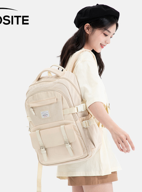 SOSITE新款科学护脊双肩包减压减重学生书包轻便电脑包大容量背包