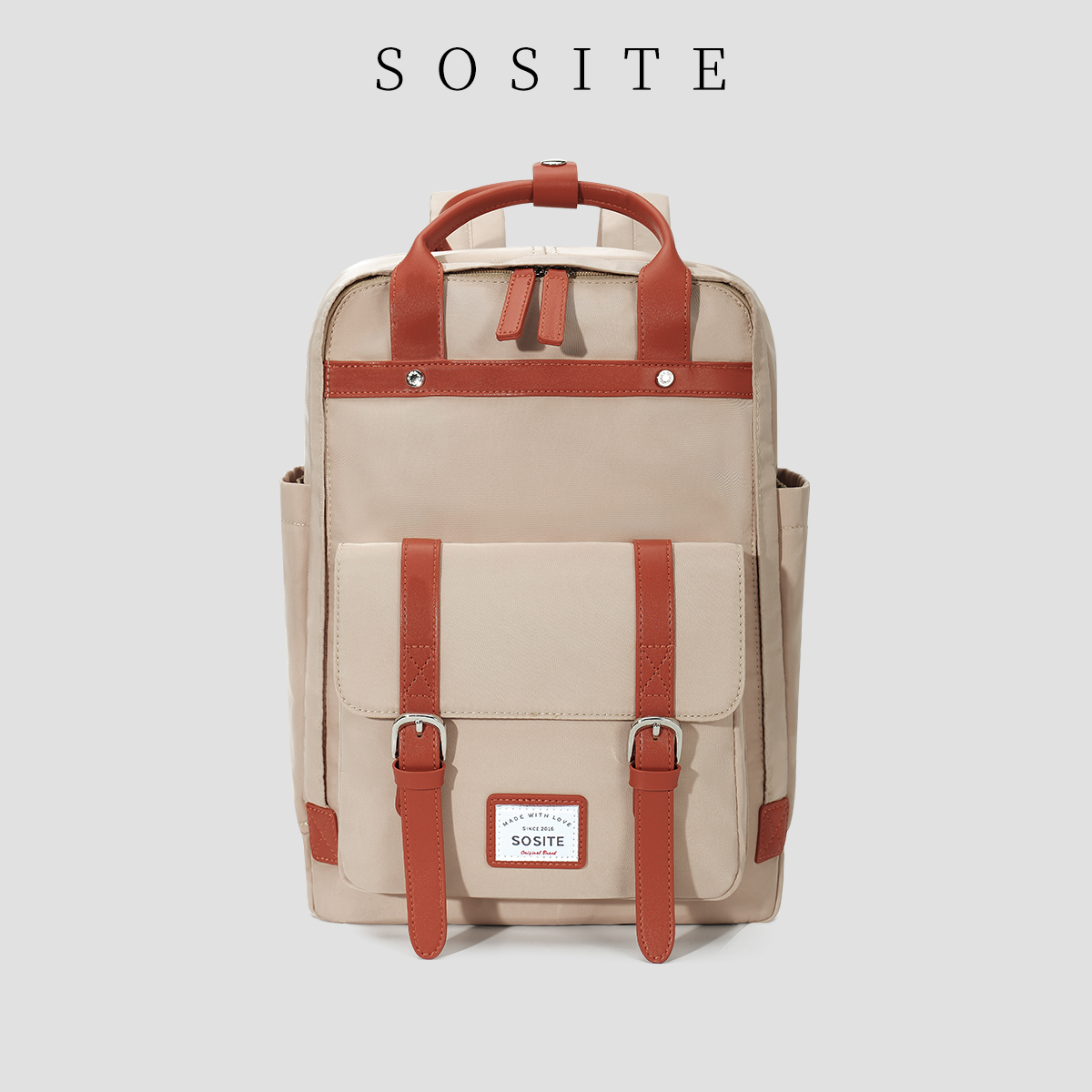 sosite校园男女双肩包独立电脑仓