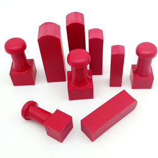 橡胶方章印章材料批发带柄签名章私人印章手柄方形章料圆形章坯