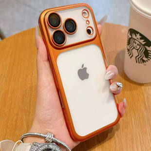 适用于新款 小众保护套 苹果17promax手机壳iphone15promax电镀镜头全包14磨砂半透明16pro哑光超薄15时尚