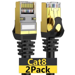 CAT8双屏蔽网线UTP/FTP以太网电缆机房服务器26AWG高速网络线