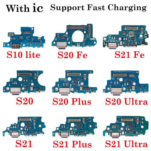 适用三星Galaxy 20充电尾插小板 S10 lite S20 S21 FE Plus排线