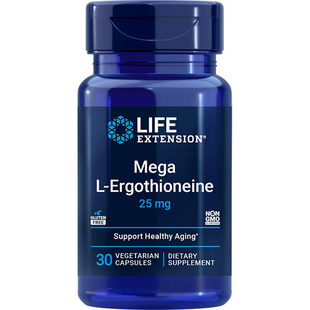 现货Life Extension Mega L-Ergothioneine加强型L-麦角硫因胶囊