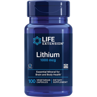 现货Life Extension 锂 乳清酸锂 Lithium养神经 清蛋白质 葡萄糖