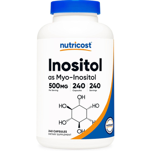 美国Nutricost myo Inositol维生素B8肌醇胶囊500毫克 240粒 女性