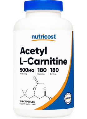 美国直邮Nutricost Acetyl L-Carnitine乙酰左旋肉碱500mg180粒