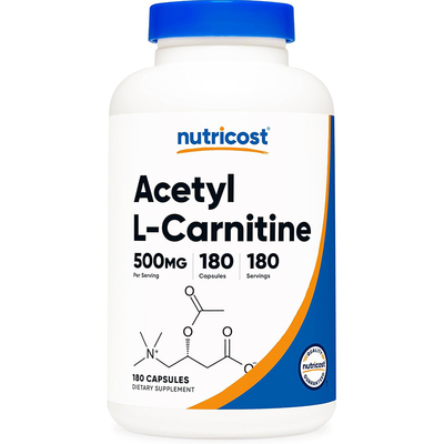 美国直邮Nutricost Acetyl L-Carnitine乙酰左旋肉碱500mg180粒