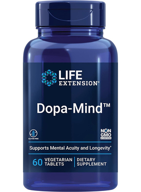 现货Life Extension Dopa-Mind多巴胺片 含野生绿燕麦 睡眠情绪