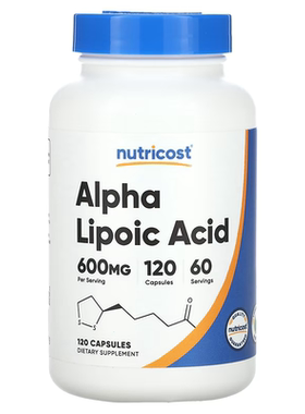 美国Nutricost Alpha Lipoic Acid硫辛酸 600mg120粒胶囊