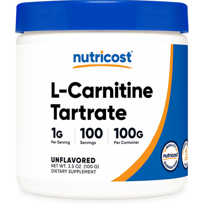 现货美国nutricost L-Carnitine Tartrate左旋肉碱酒石酸盐粉100g