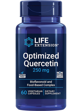 现货美国Life Extension Optimized Quercetin优化槲皮素胶囊60粒