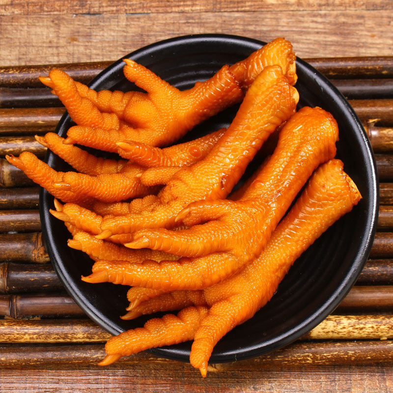 牡丹江华誉口口相传酱鸡手鸡爪子550g东北特产新鲜零熟食品小吃