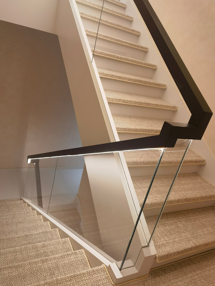 高档羊毛实木台阶垫不干胶台阶地毯别墅室内防滑无声地板垫可定制