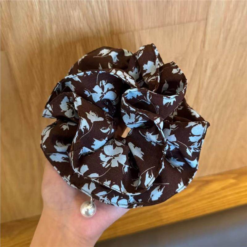 新款复古双层褶皱大肠发圈气质优雅高颜值简约百搭高马尾发饰,饰品/流行首饰/时尚饰品新,发饰,淘宝优惠券,粉丝福利购,淘宝优惠卷