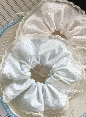 发绳布甜美古风粉的RoseSwe发饰