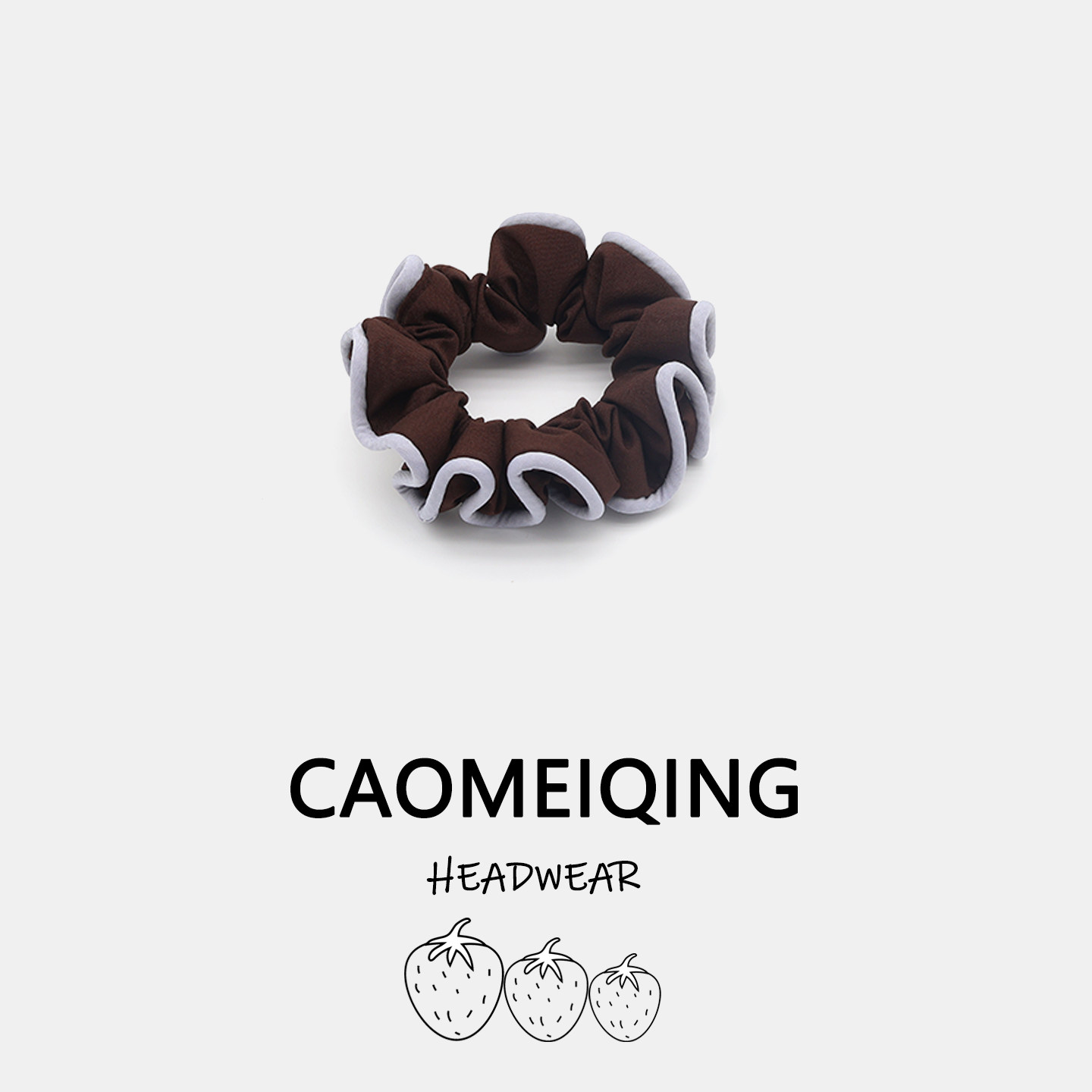 复古蓝边卷边发圈简约百搭高弹力气质优雅高颜值褶皱布艺头饰,饰品/流行首饰/时尚饰品新,发饰,淘宝优惠券,粉丝福利购,淘宝优惠卷