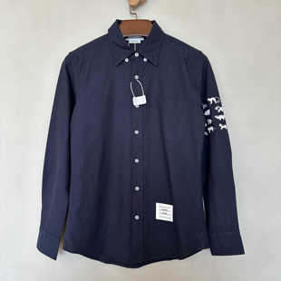 袖 型 子动物刺绣衬衫 版 透气舒适 修身 牛津纯棉