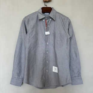 牛津纯棉休闲衬衫 BACK 上身好看外穿打底 TAYLOR 定制灰蓝色布料