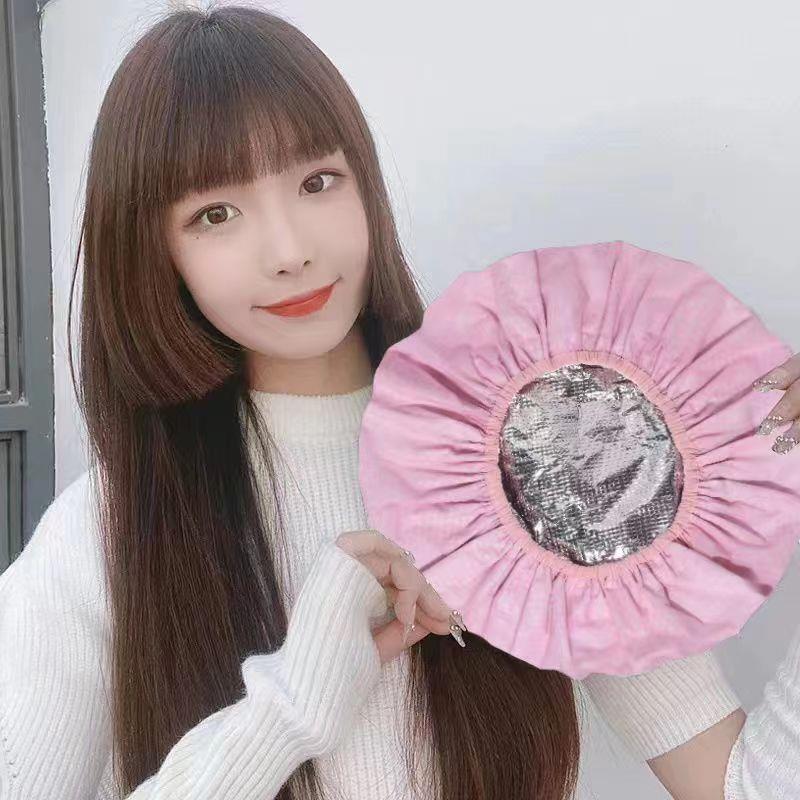 不插电恒温发热焗油锡纸帽加厚家用发膜蒸发专用头发护理染发浴帽