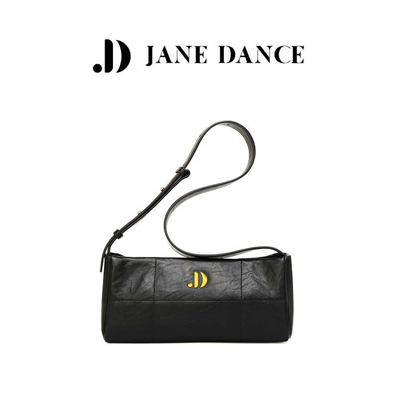JANE DANCE新款法棍包褶皱单肩斜挎包通勤女包2026新款百搭通勤包