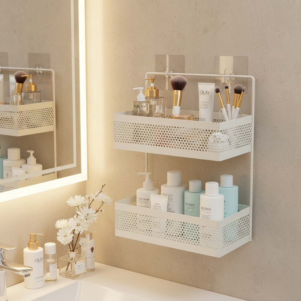 卫生间置物架收纳架浴室厕所壁挂免打孔墙上挂架洗手间收纳筐挂篮,家庭/个人清洁工具,浴室角架/置物架,淘宝优惠券,粉丝福利购,淘宝优惠卷