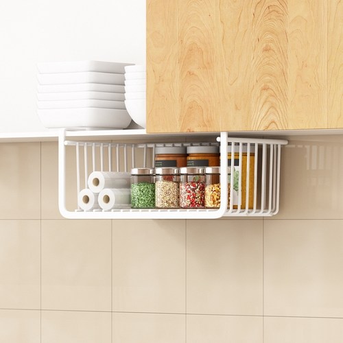 橱柜免打孔分层挂篮下挂