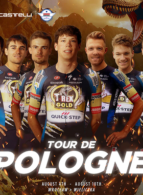 【特别版】castelli蝎子25新款快步队版霸王龙联名骑行服短袖男