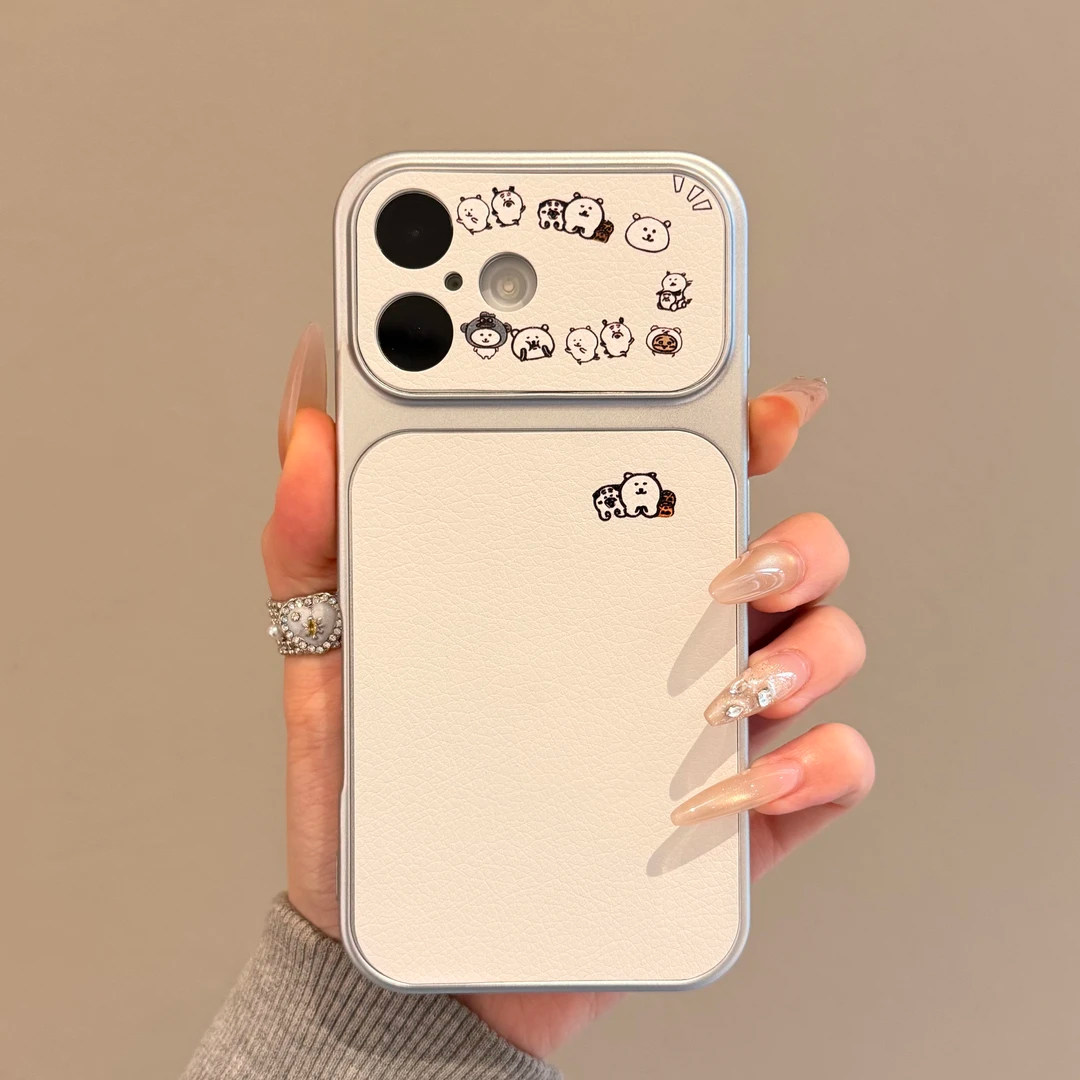 Zeke适用17苹果15promax手机壳可爱卡通小熊壳iPhone15pro保护套16新款16pro高级ins风14pro防摔爆款小羊皮套