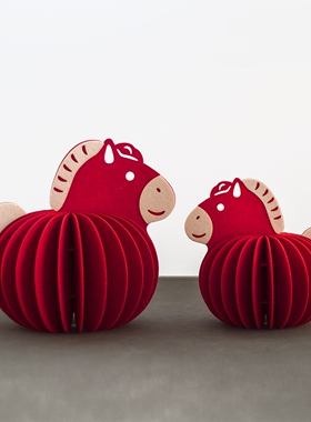 2026马年新中式布艺生肖摆件