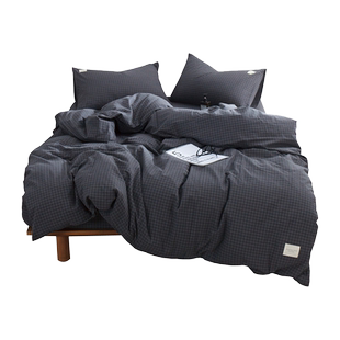 开学季国外留学生床上套件double200被套床单床笠135single水洗棉