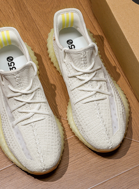 2025夏季柏宜椰子鞋350男款白黄小雏菊软底跑步真爆运动休闲鞋