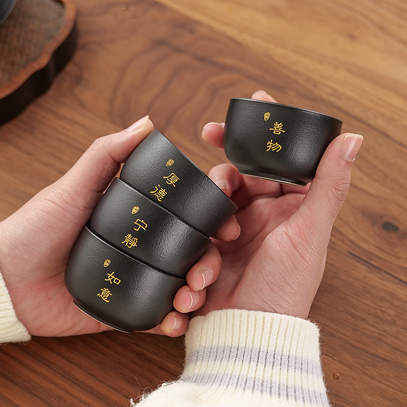 个人专用宋建白瓷陶瓷主人杯单杯