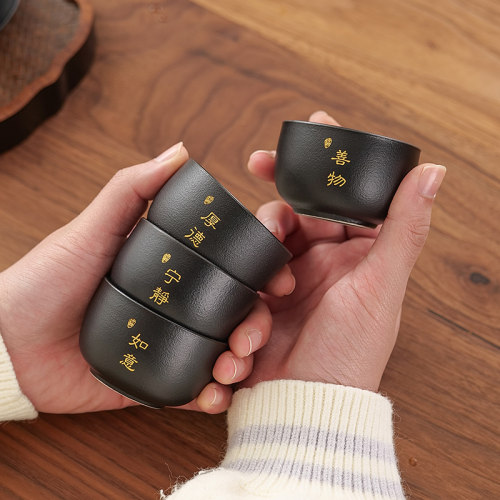 个人专用宋建白瓷陶瓷主人杯单杯