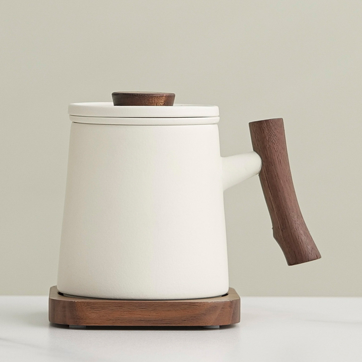 小清新茶水分离陶瓷泡茶杯马克杯图片