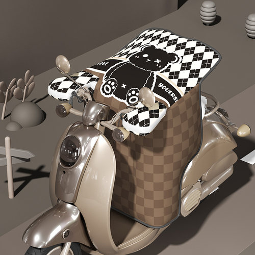 电动车挡风被冬季加绒加厚电瓶车防风罩防寒棉冬天2026年新款防水 - 封面