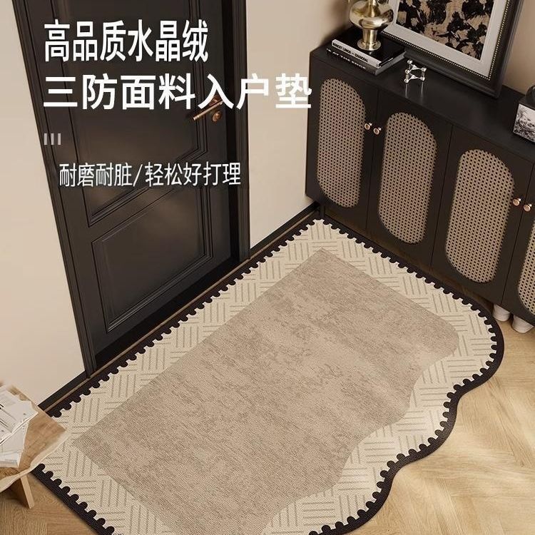 法式复古中古风入户门地垫2025新款门口进门垫子玄关耐脏免洗地毯