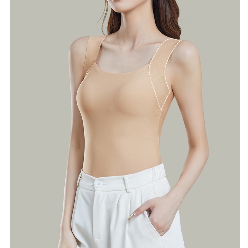 纪凡姬/24207-修身型背心三合一肌底衣女长款打底背心