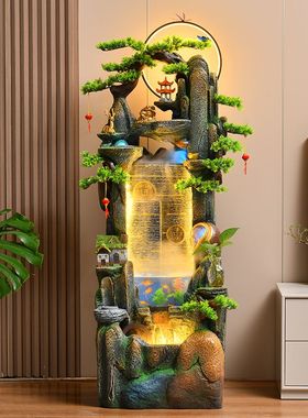 落地假山流水喷泉循环水景摆件客厅鱼缸招财风水轮玄关办公室装饰